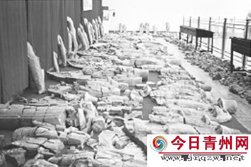 A scenic view of Weifang Qingzhou Longxingsi Yizhi