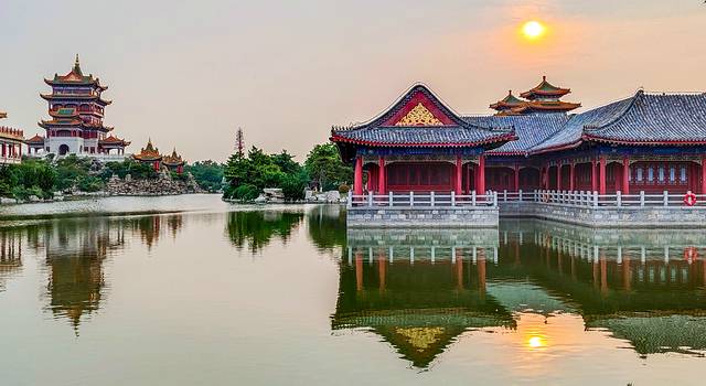 A scenic view of Weifang Xizhufeng Yizhi
