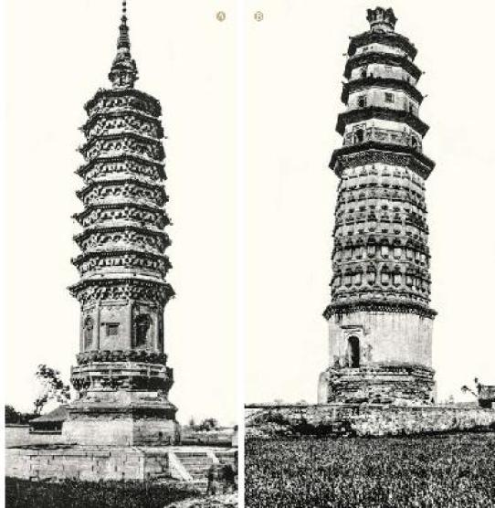 A scenic view of Weinan Chongshou Temple Pagoda Pucheng