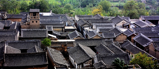 A scenic view of Weinan Dangjia Village Ancient Buildings