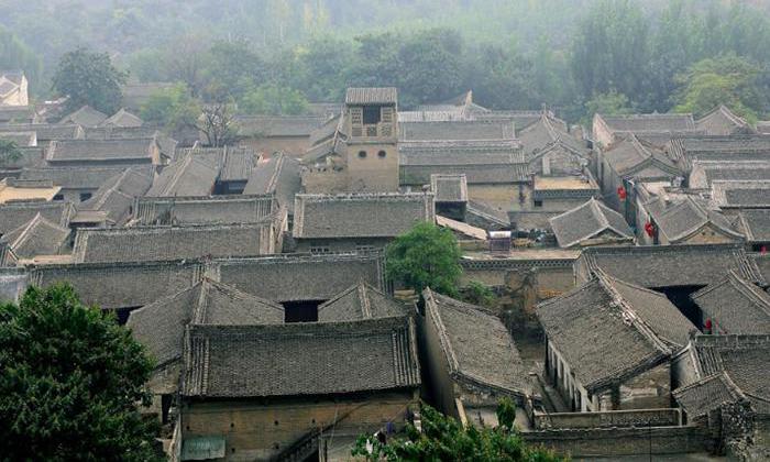 A scenic view of Weinan Dangjia Village Ancient Buildings