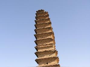 A scenic view of Weinan Daxiang Temple Pagoda