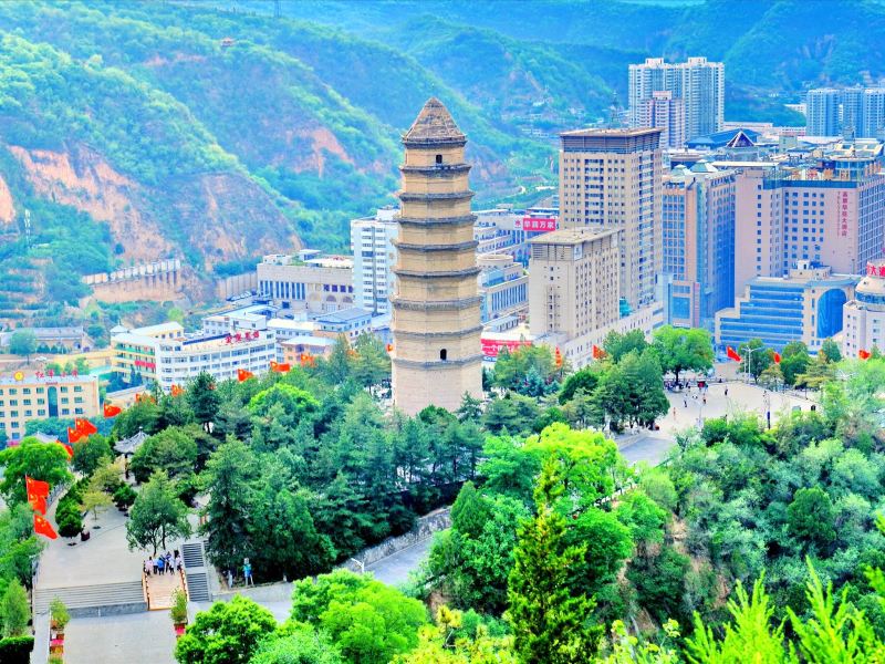 A scenic view of Weinan Fengtu Yicang Granary