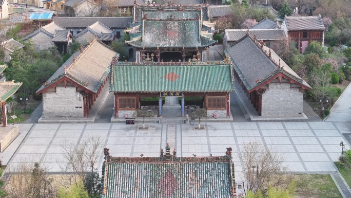 A scenic view of Weinan Hancheng Chenghuang Temple