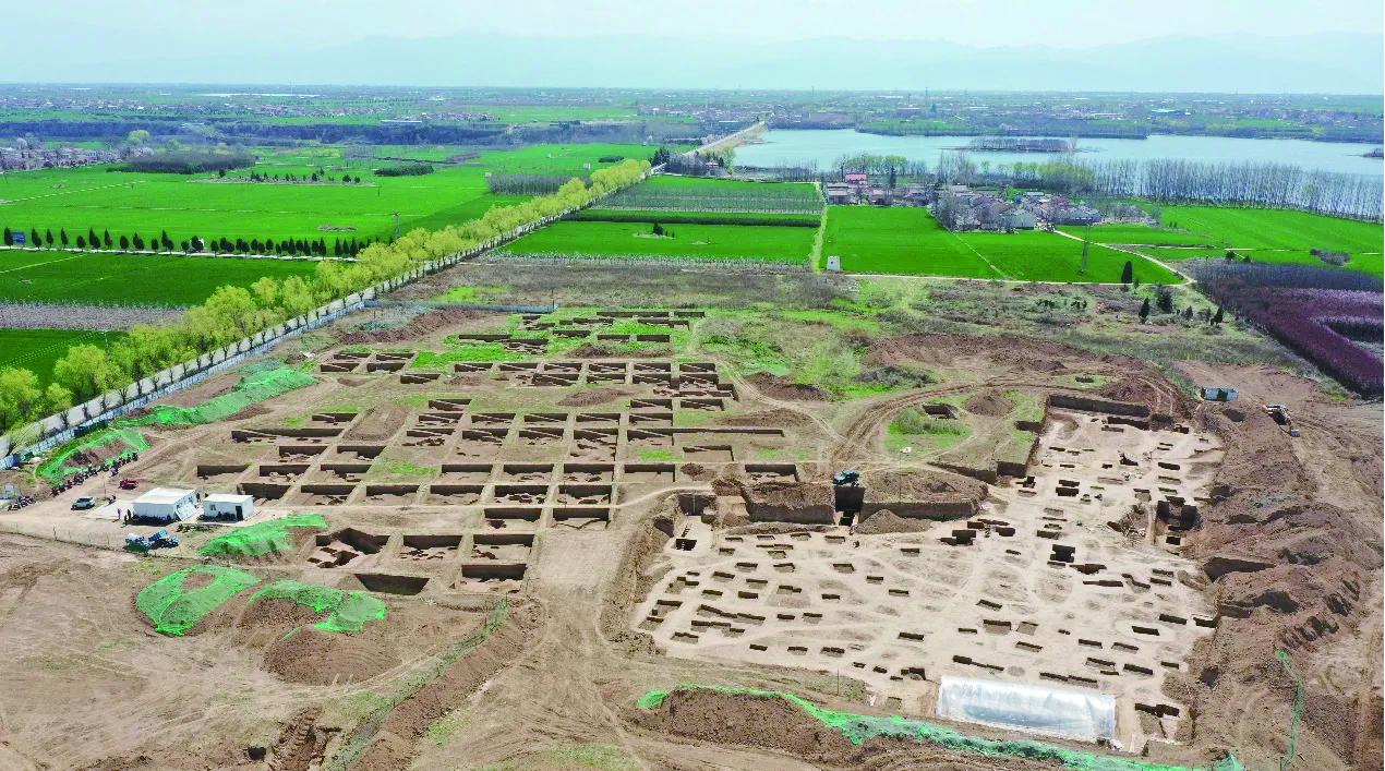 A scenic view of Weinan Liangdaicun Site