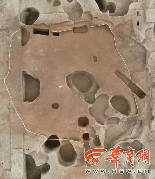 A scenic view of Weinan Nansha Site