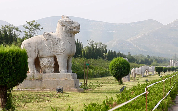 A scenic view of Weinan Northern Zhou Chengling Mausoleum
