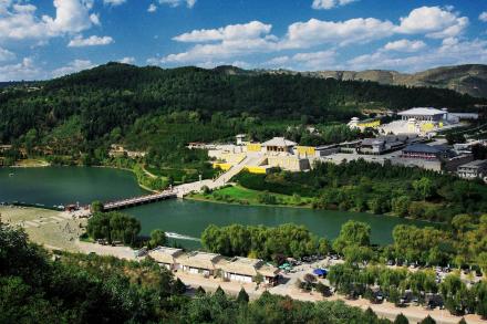 A scenic view of Weinan Northern Zhou Chengling Mausoleum