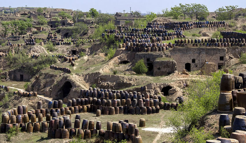 A scenic view of Weinan Yaotou Kiln Site