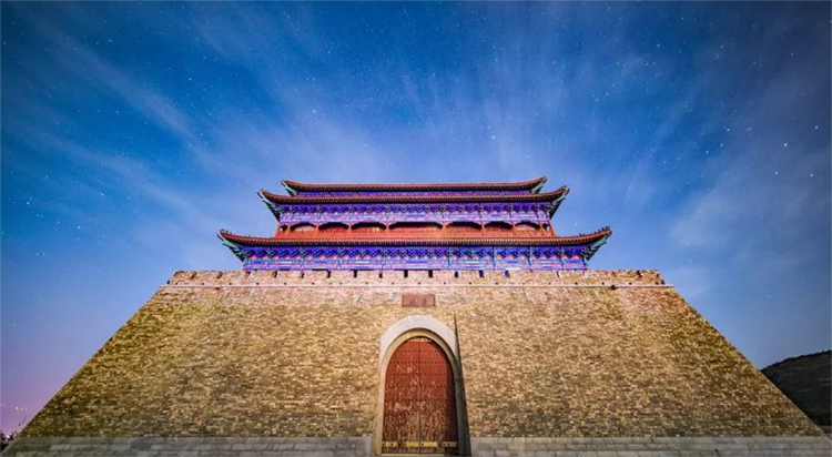 A scenic view of Weinan Ziyun Guan Sanqing Hall