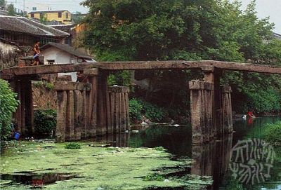 A scenic view of Wenzhou Baguaqiao He Hexiqiao