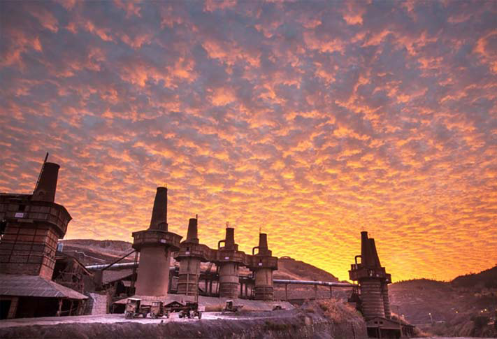 A scenic view of Wenzhou Fanshan Fankuang Yizhi