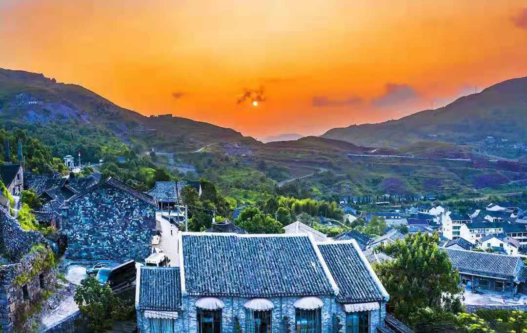 A scenic view of Wenzhou Furongcun Gu Jianzhuqun