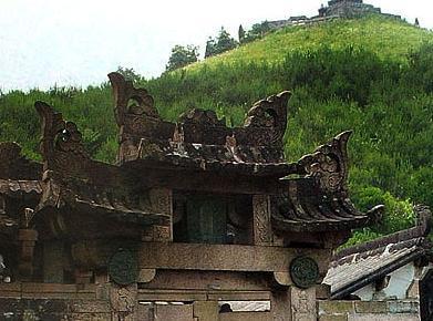 A scenic view of Wenzhou Shengjingshan Shidian