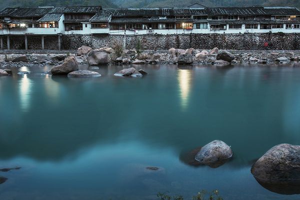 A scenic view of Wenzhou Shunxi Gu Jianzhuqun