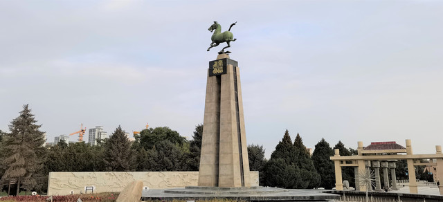 A scenic view of Wuwei Leitai Hanmu
