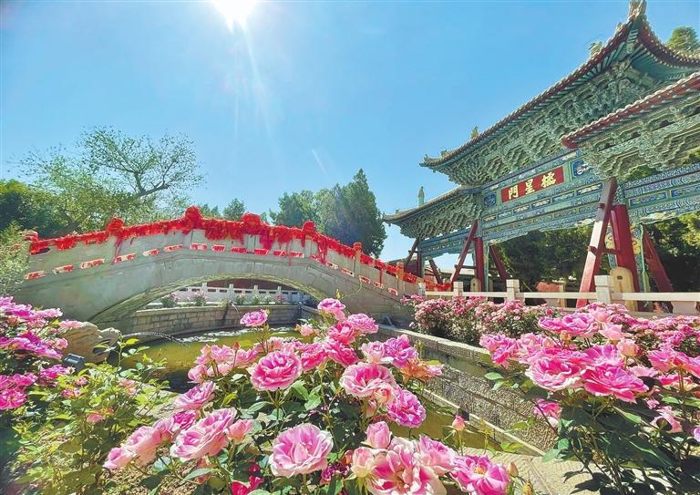 A scenic view of Wuwei Wenmiao
