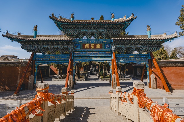 A scenic view of Wuwei Wenmiao