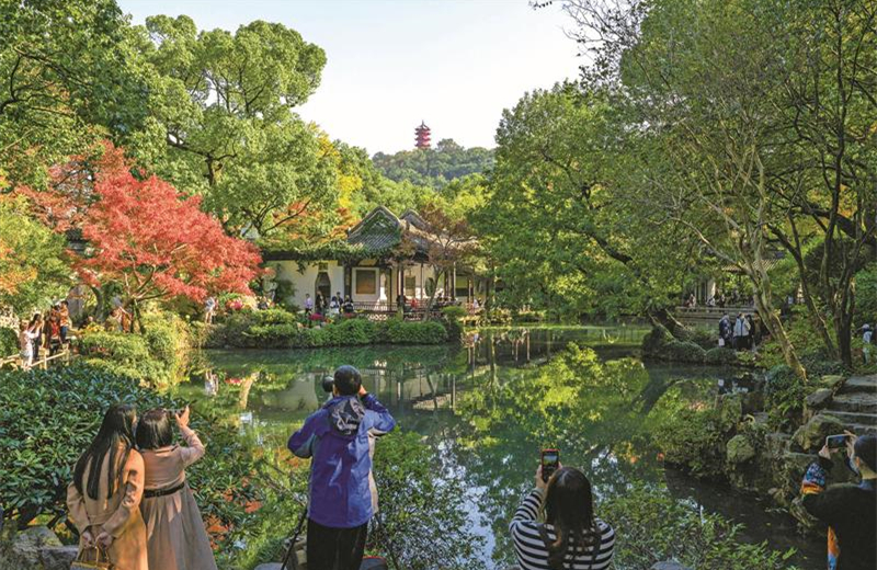 A scenic view of Wuxi Jichangyuan