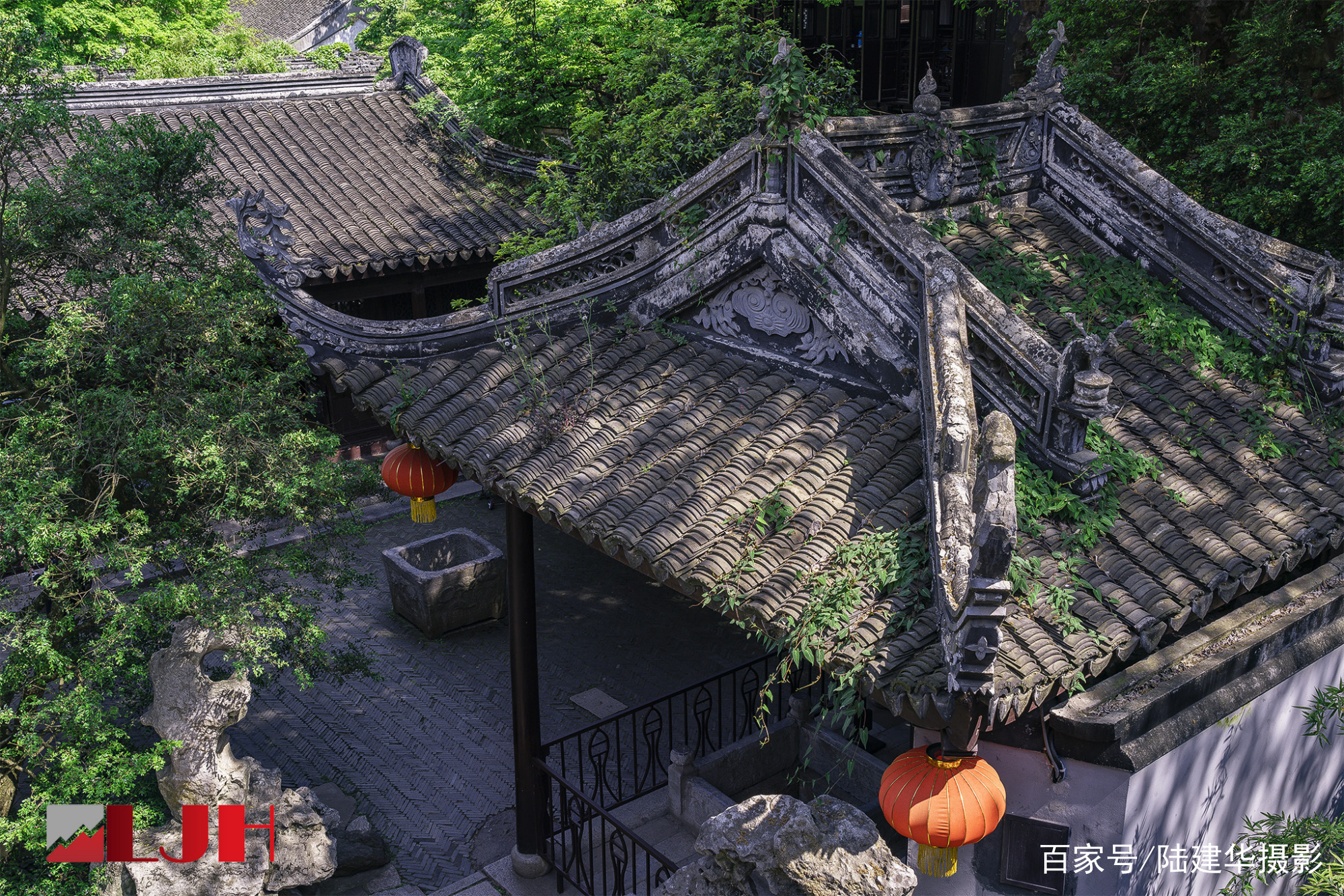 A scenic view of Wuxi Tianxia Dier Quan Tingyuan Ji Shike