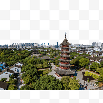 A scenic view of Wuxi Xingguosi Ta