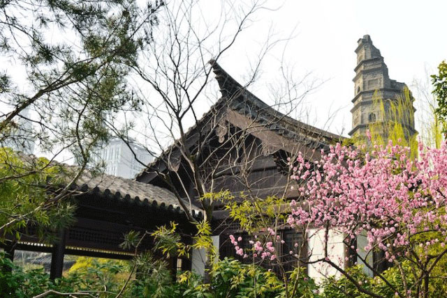 A scenic view of Wuxi Xingguosi Ta