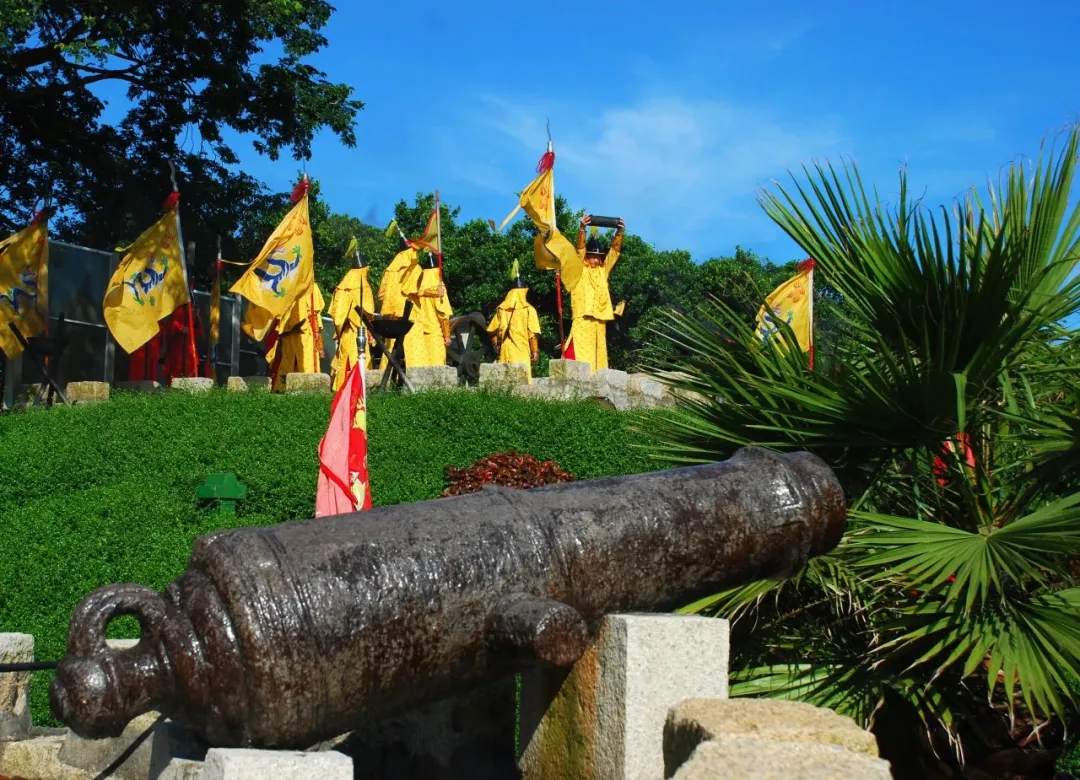 A scenic view of Xiamen Hulishan Paotai