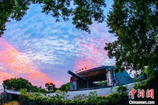 A scenic view of Xiamen Hulishan Paotai