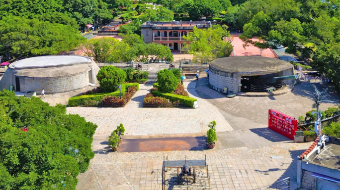 A scenic view of Xiamen Hulishan Paotai