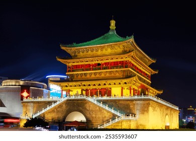 A scenic view of Xian Bell And Drum Towers