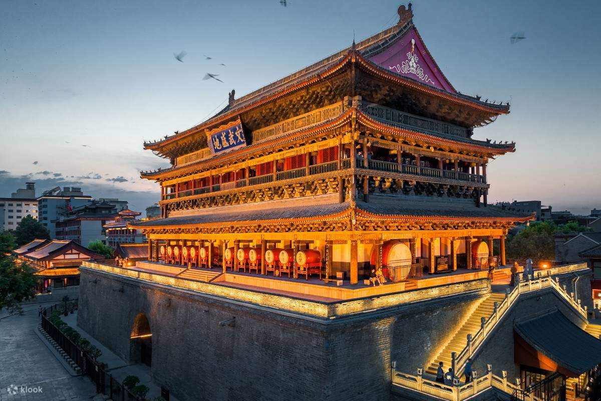 A scenic view of Xian Bell And Drum Towers