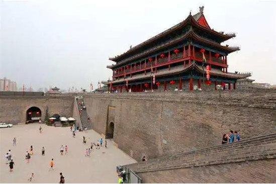 A scenic view of Xian City Wall