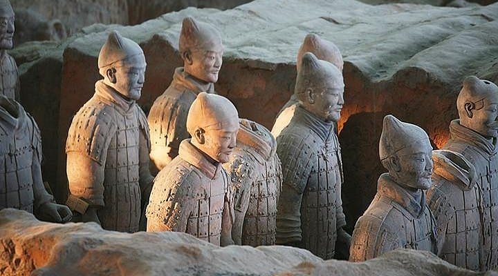 A scenic view of Xian Han Changan City Site
