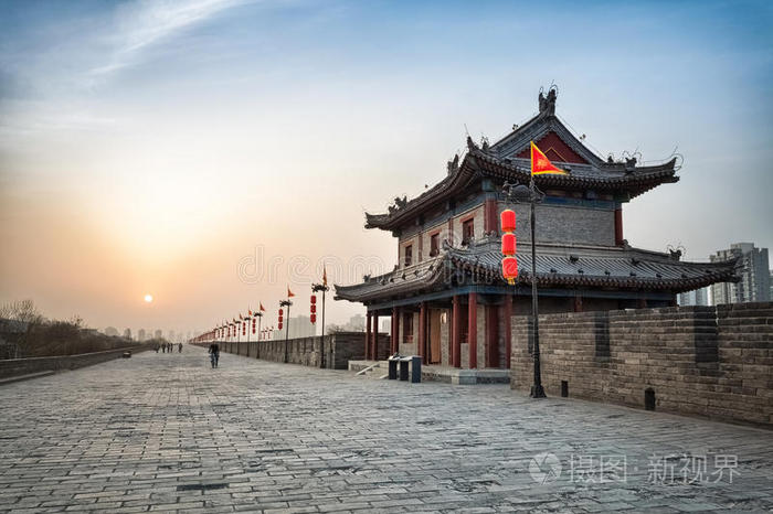 A scenic view of Xian Jingde Pagoda