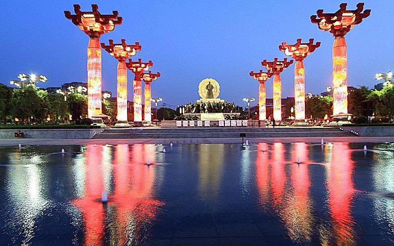 A scenic view of Xian Qin Eastern Tombs