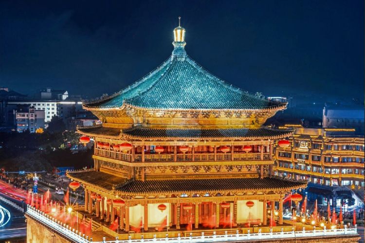 A scenic view of Xian Qin Shihuang Mausoleum