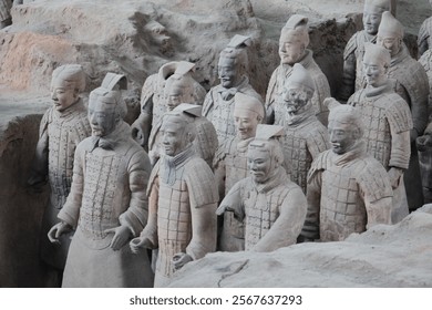A scenic view of Xian Qin Shihuang Mausoleum