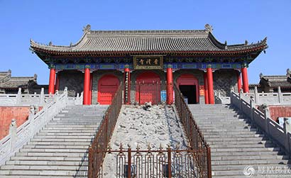A scenic view of Xian Xiangji Temple Shandao Pagoda