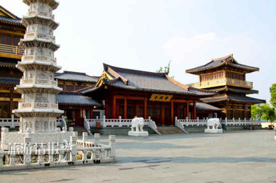 A scenic view of Xian Xiangji Temple Shandao Pagoda
