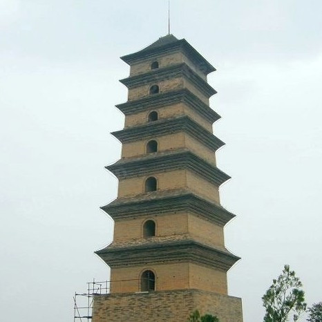 A scenic view of Xian Xianyou Temple Fawang Pagoda