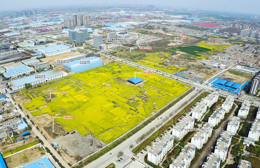 A scenic view of Xian Yangguanzhai Site