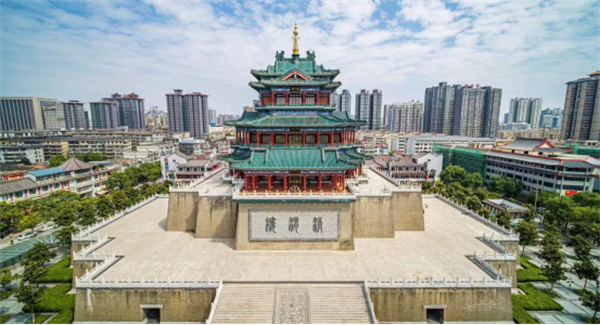 A scenic view of Xianyang Ancient Tai State Site Wugong