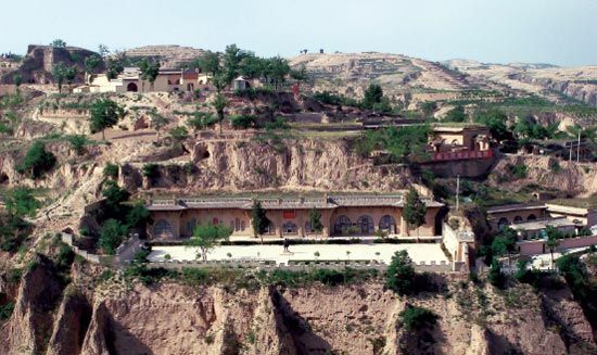 A scenic view of Xianyang Anren Porcelain Kiln Site