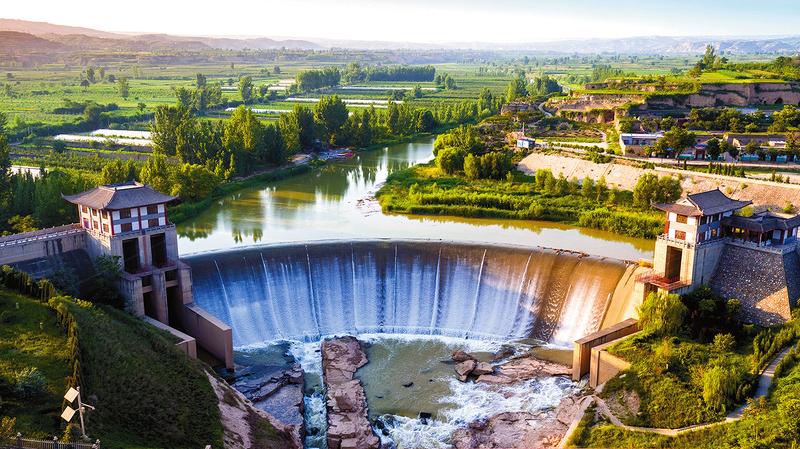 A scenic view of Xianyang Anren Porcelain Kiln Site