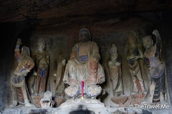 A scenic view of Xianyang Dafo Temple Grottoes Binxian