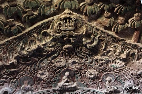 A scenic view of Xianyang Dafo Temple Grottoes Binxian