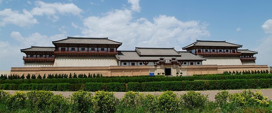 A scenic view of Xianyang Han Yunling Mausoleum