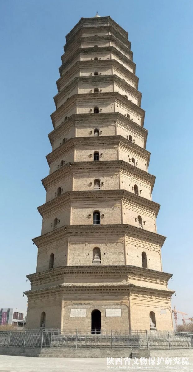 A scenic view of Xianyang Jingyang Chongwen Pagoda
