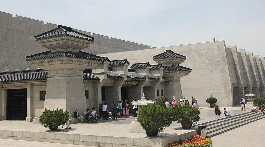 A scenic view of Xianyang Western Han Imperial Tombs