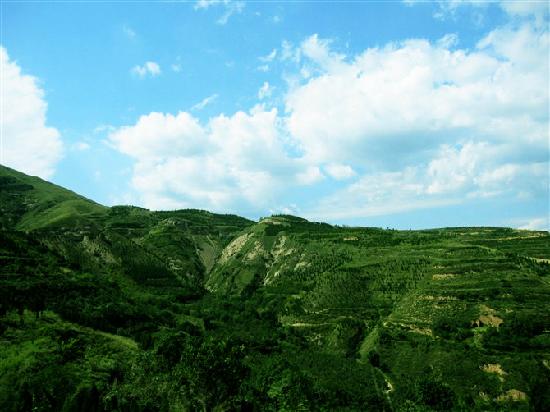 A scenic view of Xianyang Zhaoling Mausoleum